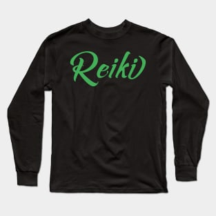 Reiki - Green Heart Chakra Long Sleeve T-Shirt